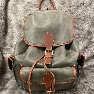 Roots leather backpack